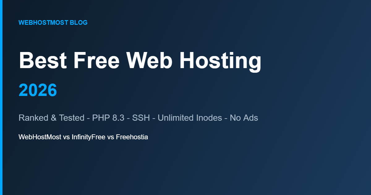 best free web hosting 2026