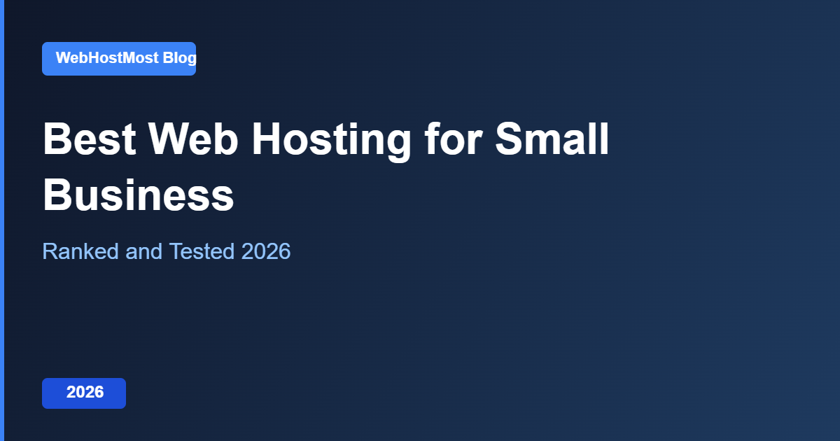 best web hosting for small business 2026